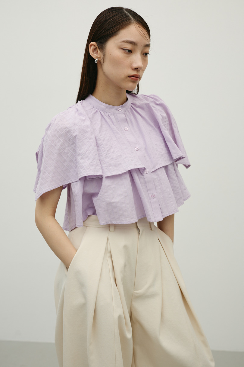 ティアードフリルシャツ 詳細画像 PUR 5