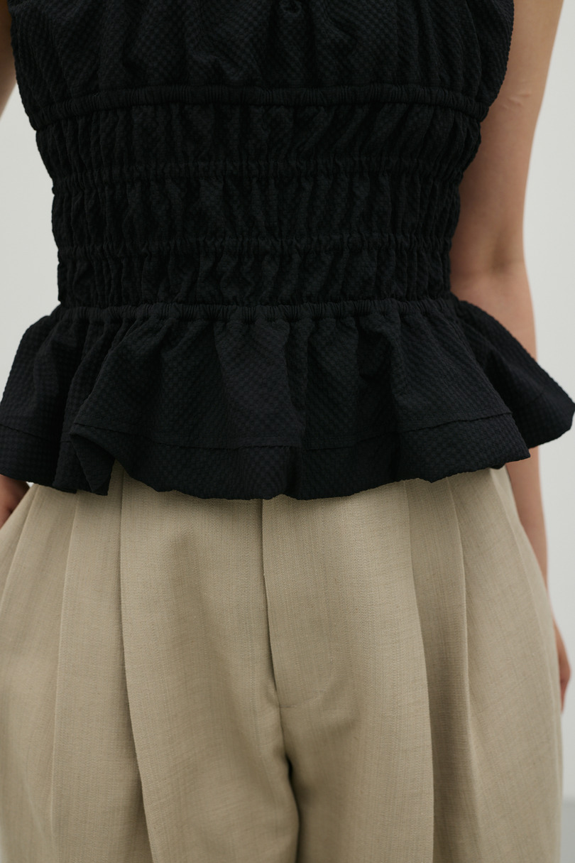 ギャザーペプラムキャミ 詳細画像 BLK 10