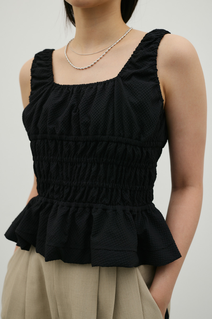 ギャザーペプラムキャミ 詳細画像 BLK 6