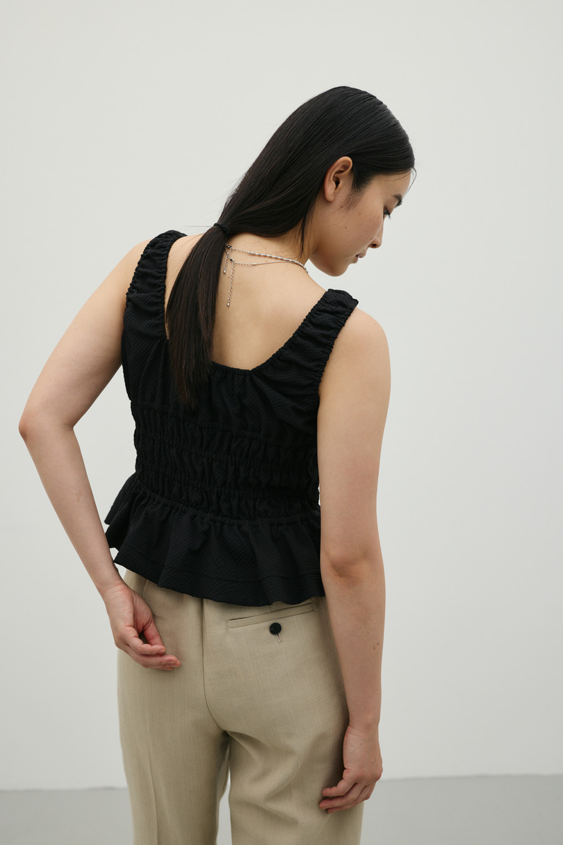 ギャザーペプラムキャミ 詳細画像 BLK 8