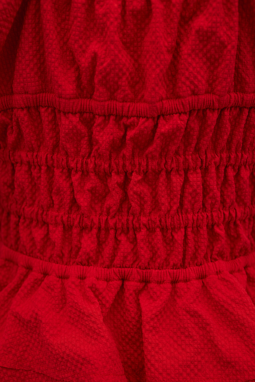 ギャザーペプラムキャミ 詳細画像 RED 10