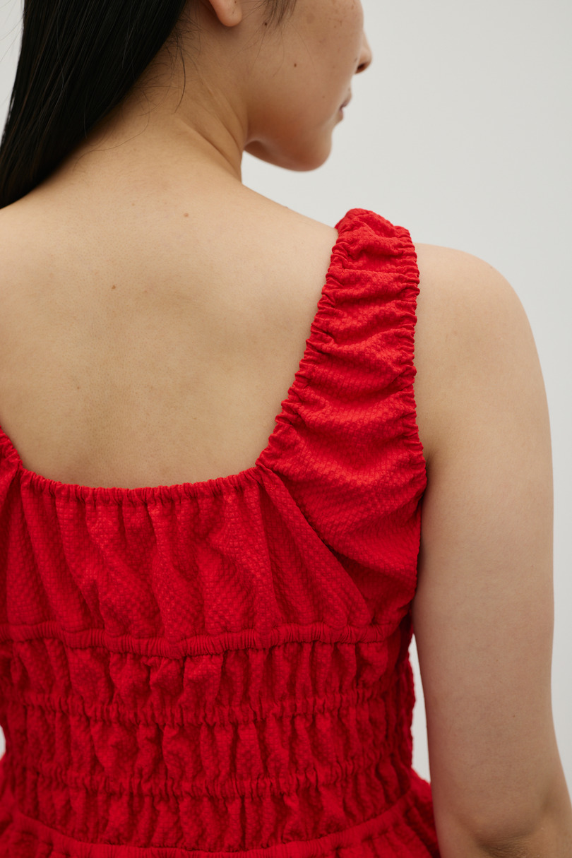 ギャザーペプラムキャミ 詳細画像 RED 8