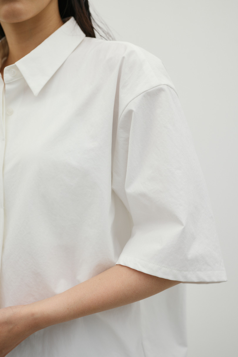 バックドレープオープンシャツ 詳細画像 WHT 8