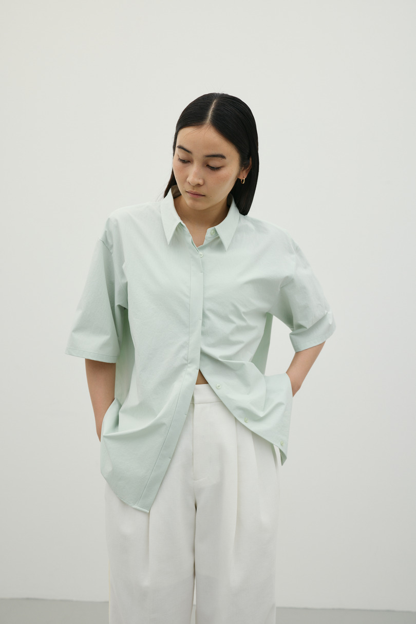 バックドレープオープンシャツ 詳細画像 MINT 3