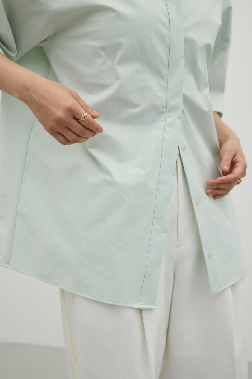 バックドレープオープンシャツ 詳細画像 MINT 8