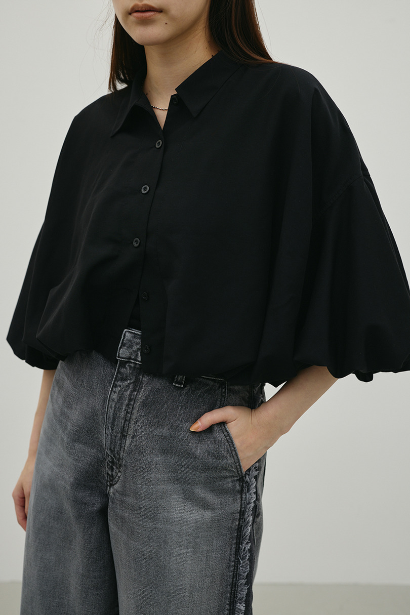 バルーンスリーブシャツ 詳細画像 BLK 6