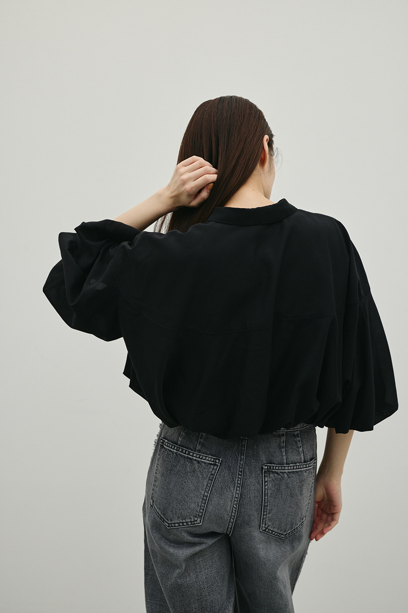 バルーンスリーブシャツ 詳細画像 BLK 7