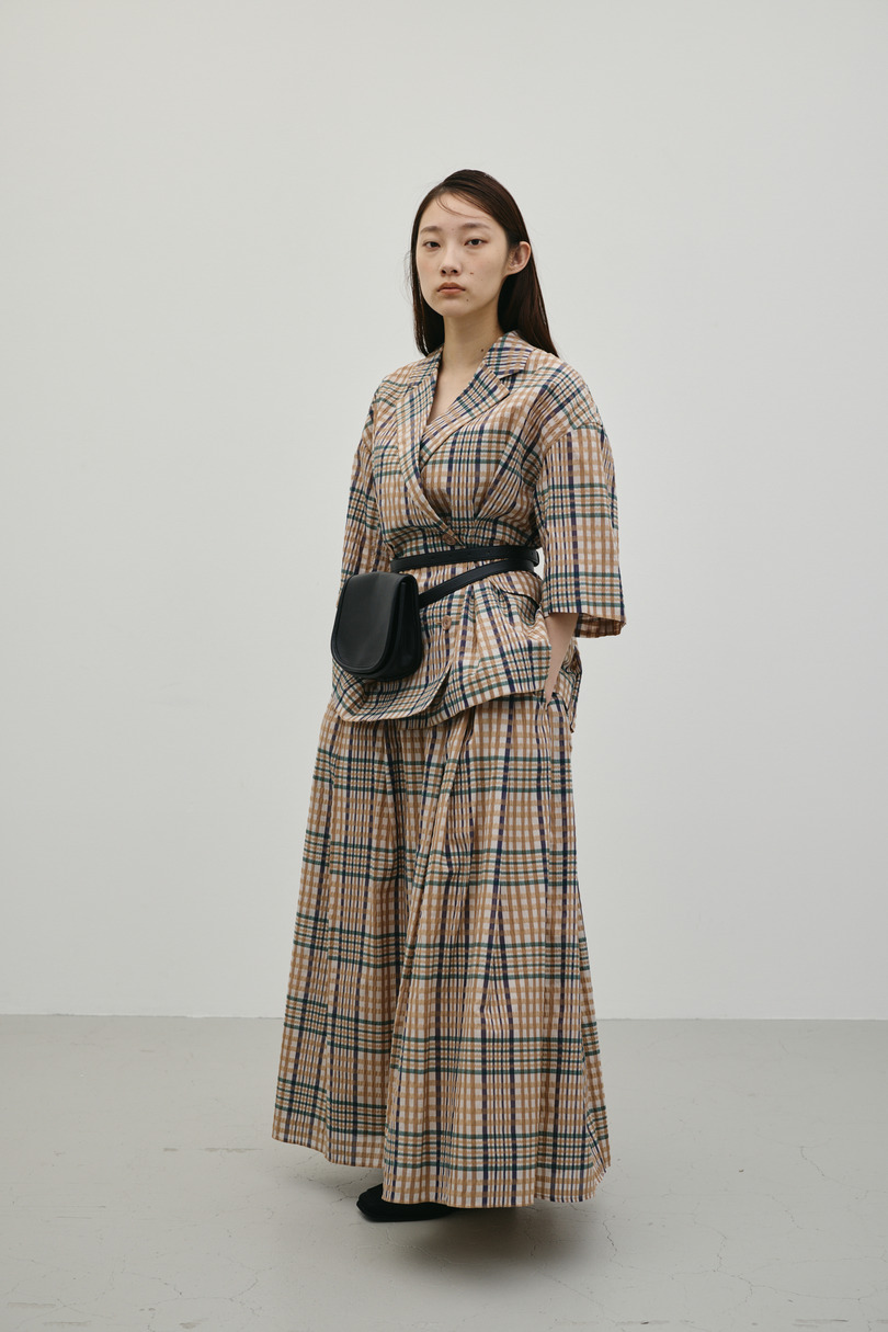 シアーチェックジャケット