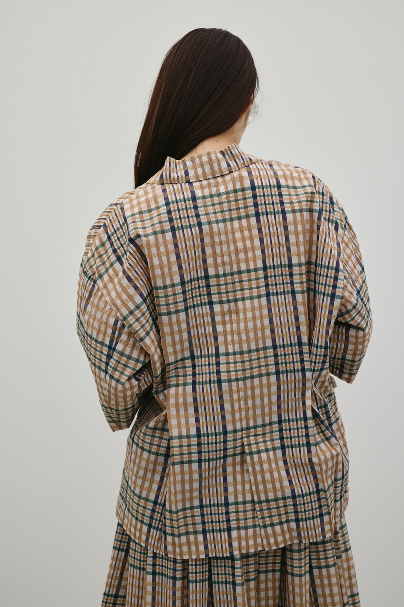 シアーチェックジャケット 詳細画像 柄BEG 10