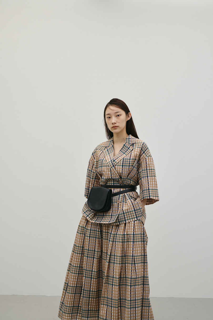 シアーチェックジャケット 詳細画像 柄BEG 5