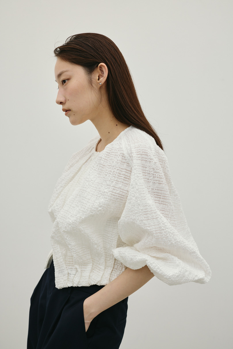 ボリュームスリーブレースブルゾン 詳細画像 WHT 3