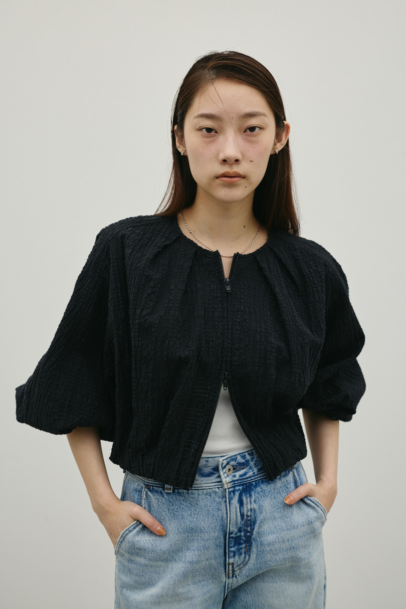 ボリュームスリーブレースブルゾン 詳細画像 BLK 5