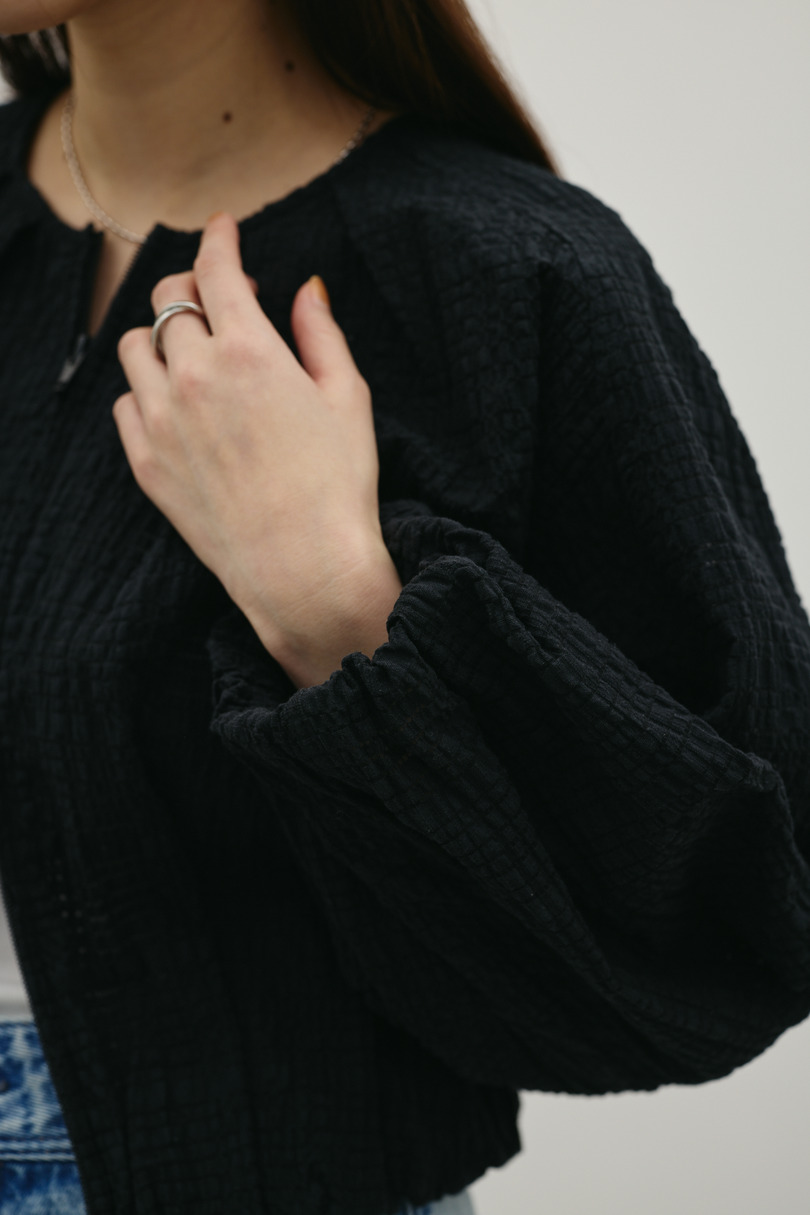 ボリュームスリーブレースブルゾン 詳細画像 BLK 8