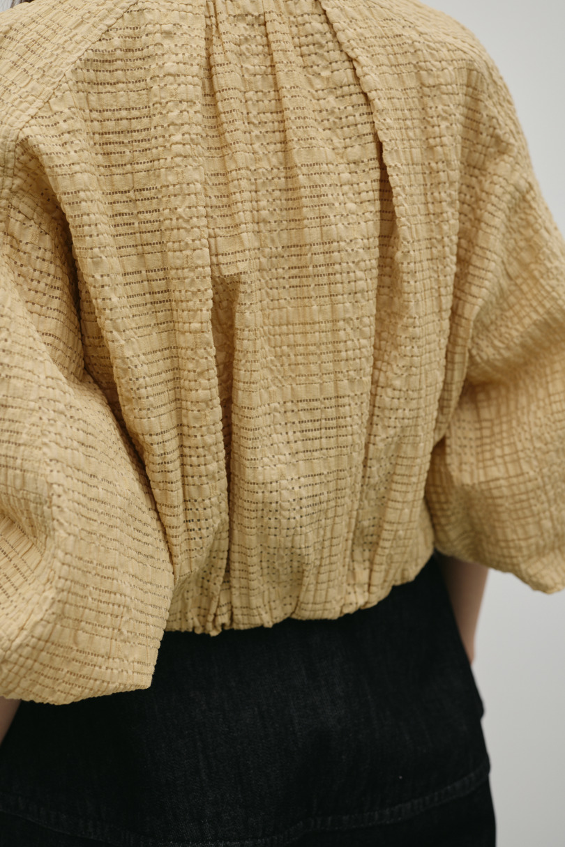 ボリュームスリーブレースブルゾン 詳細画像 YEL 9