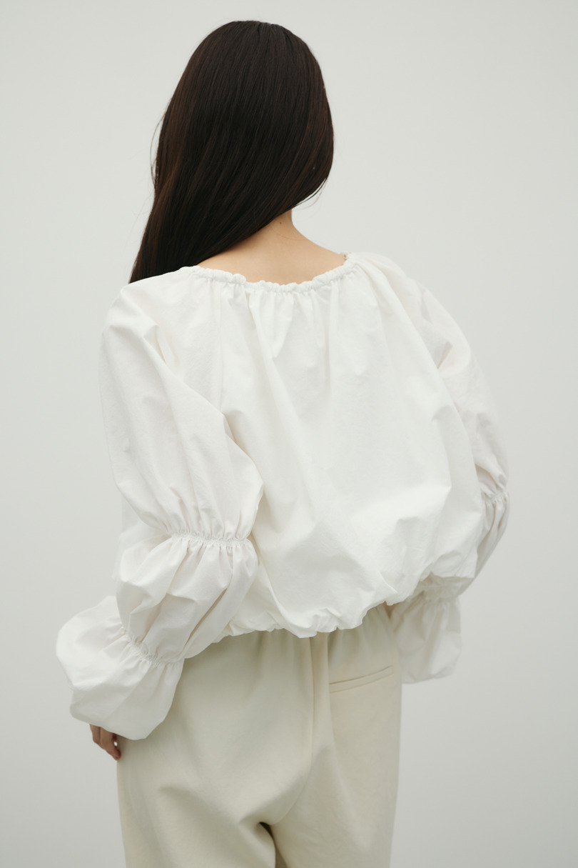 ランタンスリーブオフショルトップ 詳細画像 WHT 10