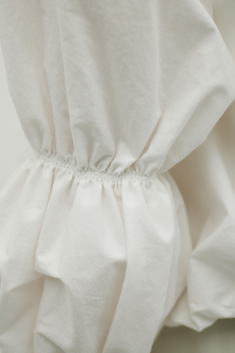 ランタンスリーブオフショルトップ 詳細画像 WHT 12