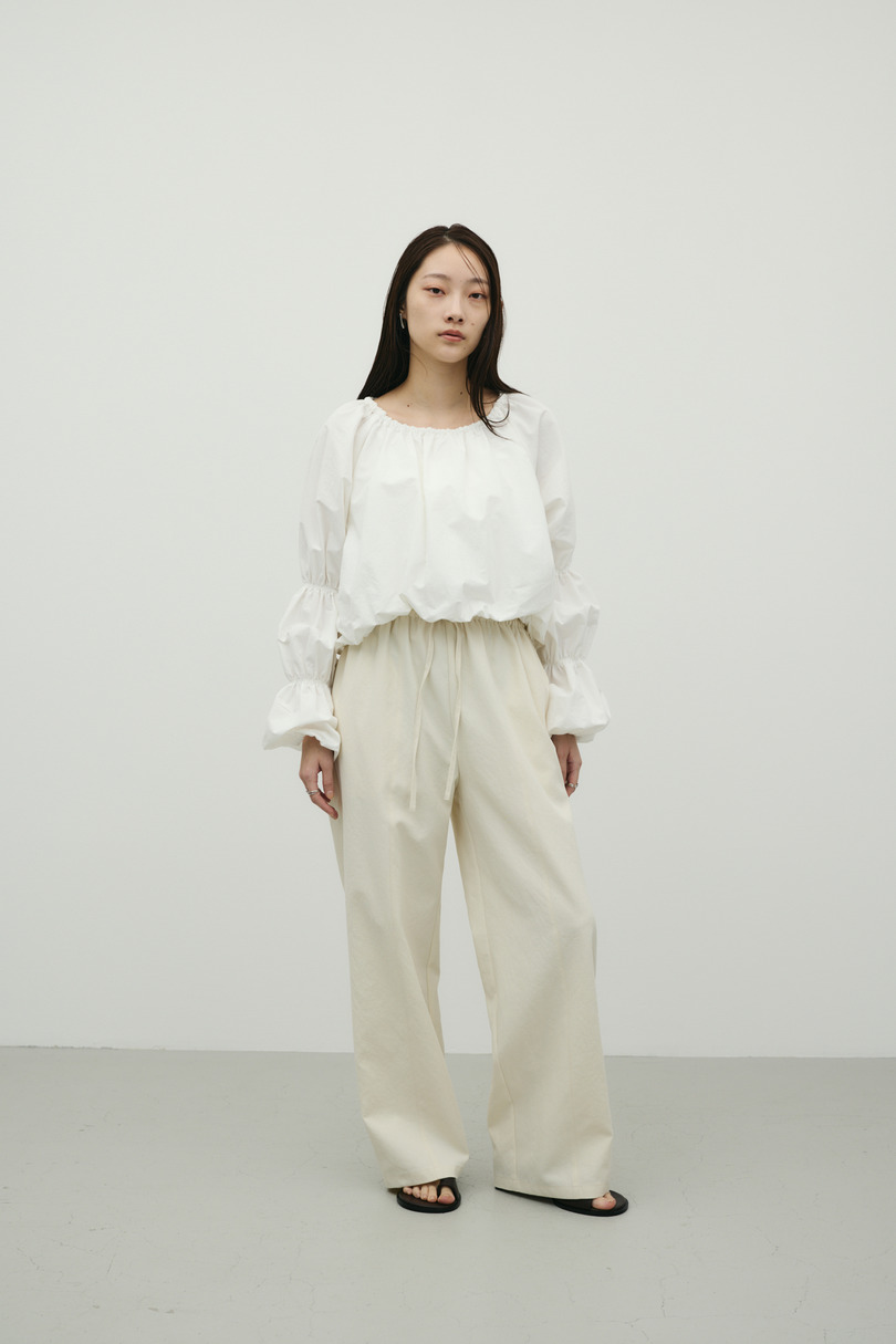 ランタンスリーブオフショルトップ 詳細画像 WHT 6