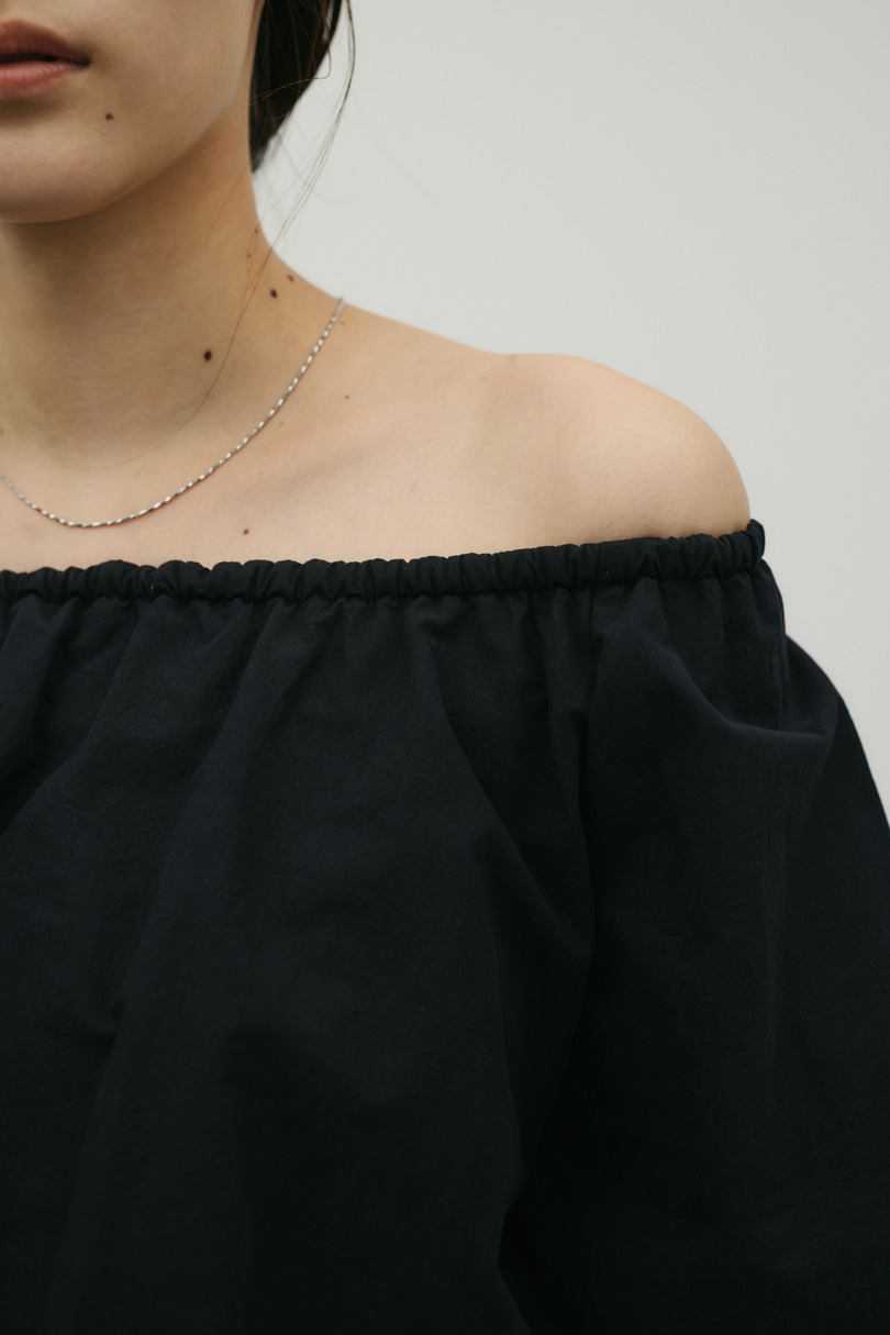 ランタンスリーブオフショルトップ 詳細画像 BLK 10