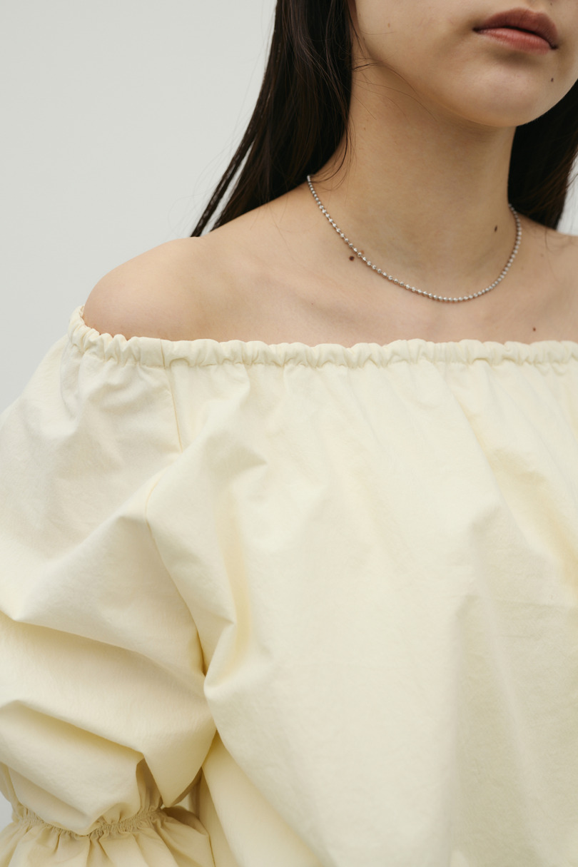 ランタンスリーブオフショルトップ 詳細画像 YEL 9