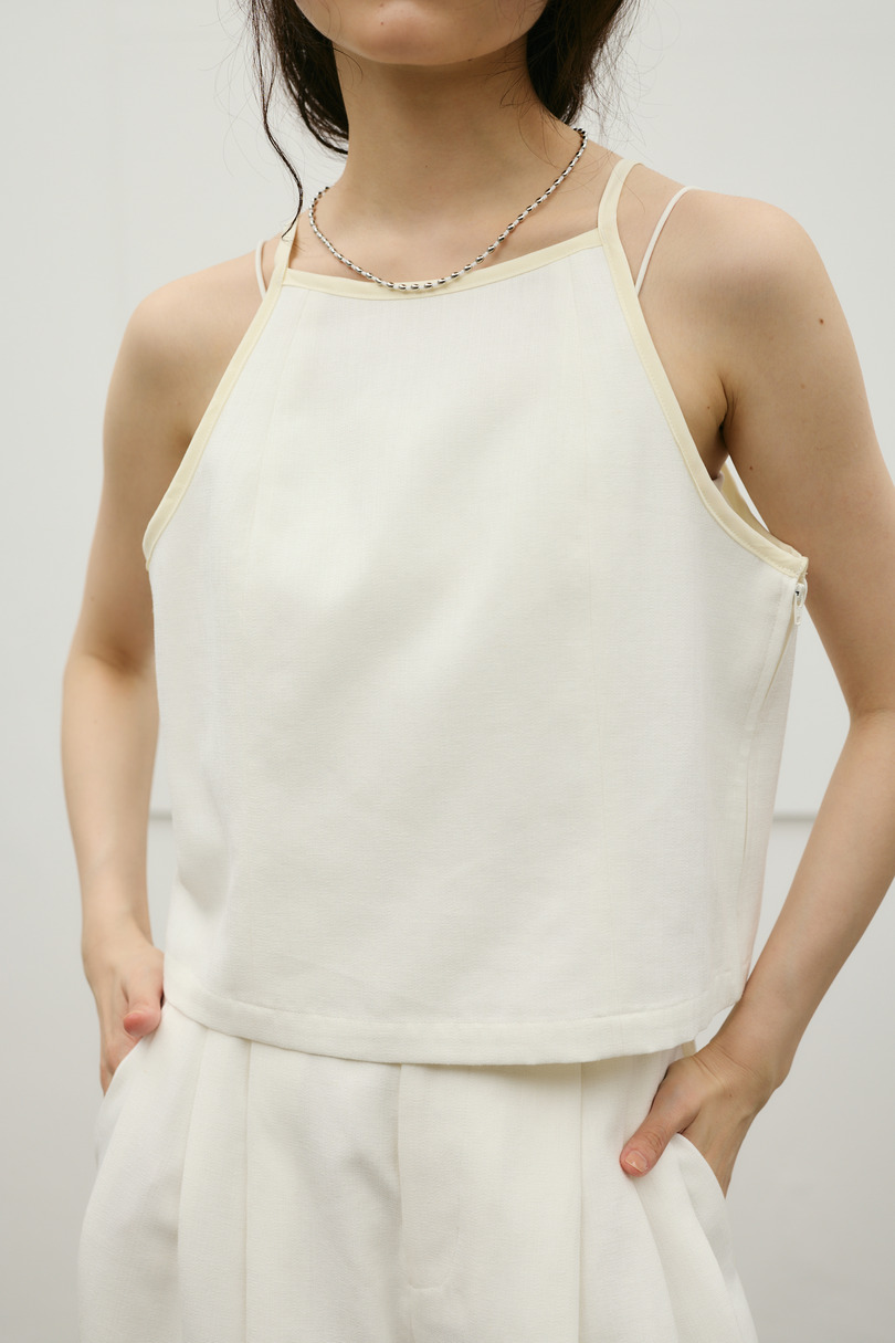 セットアップバイカラーキャミ