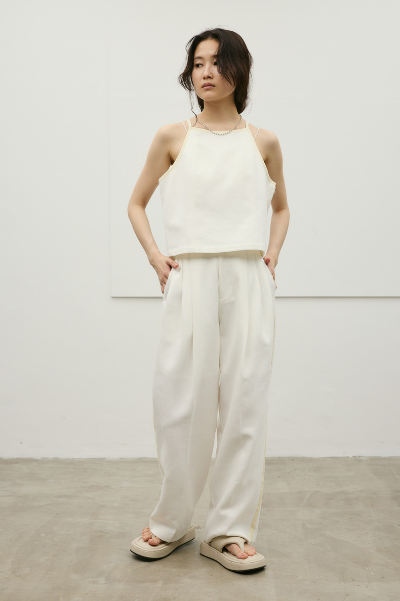 セットアップバイカラーキャミ 詳細画像 WHT 3