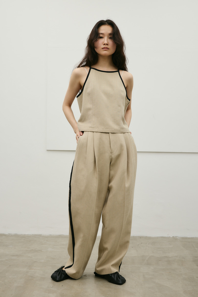 セットアップバイカラーキャミ 詳細画像 BEG 10