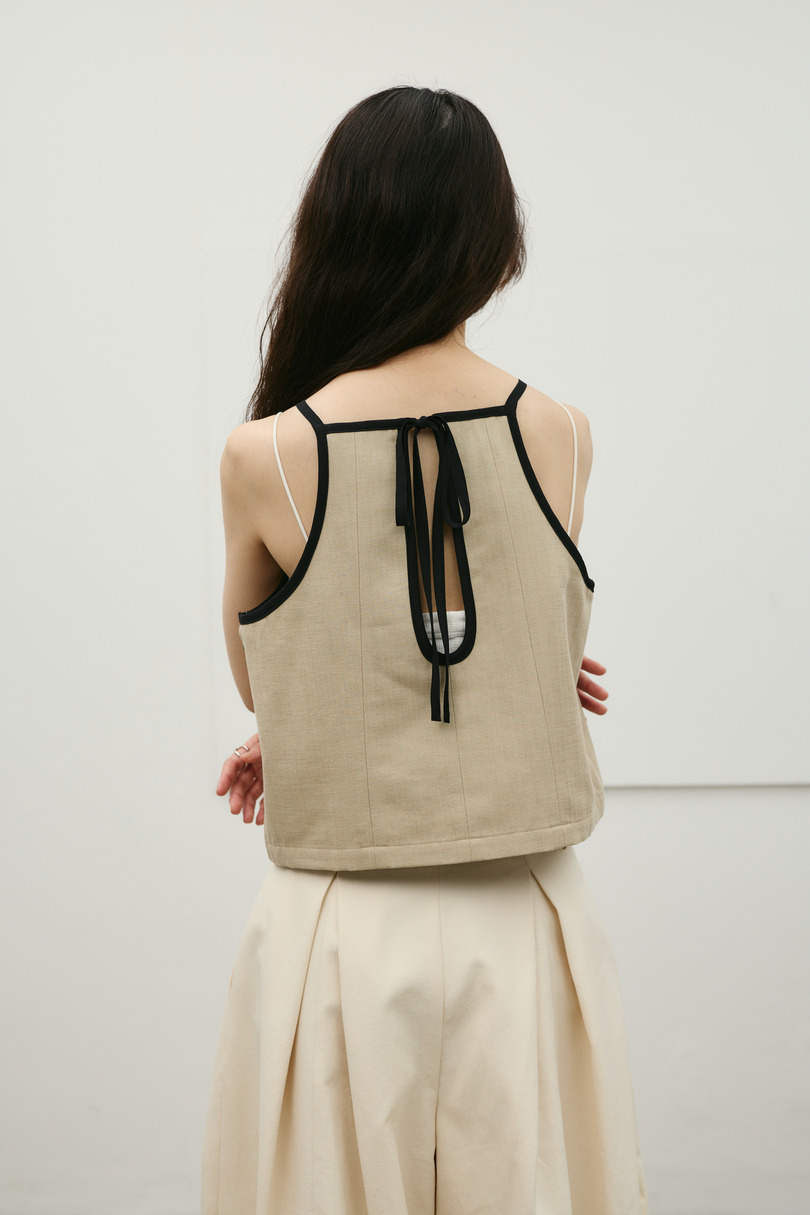 セットアップバイカラーキャミ 詳細画像 BEG 11