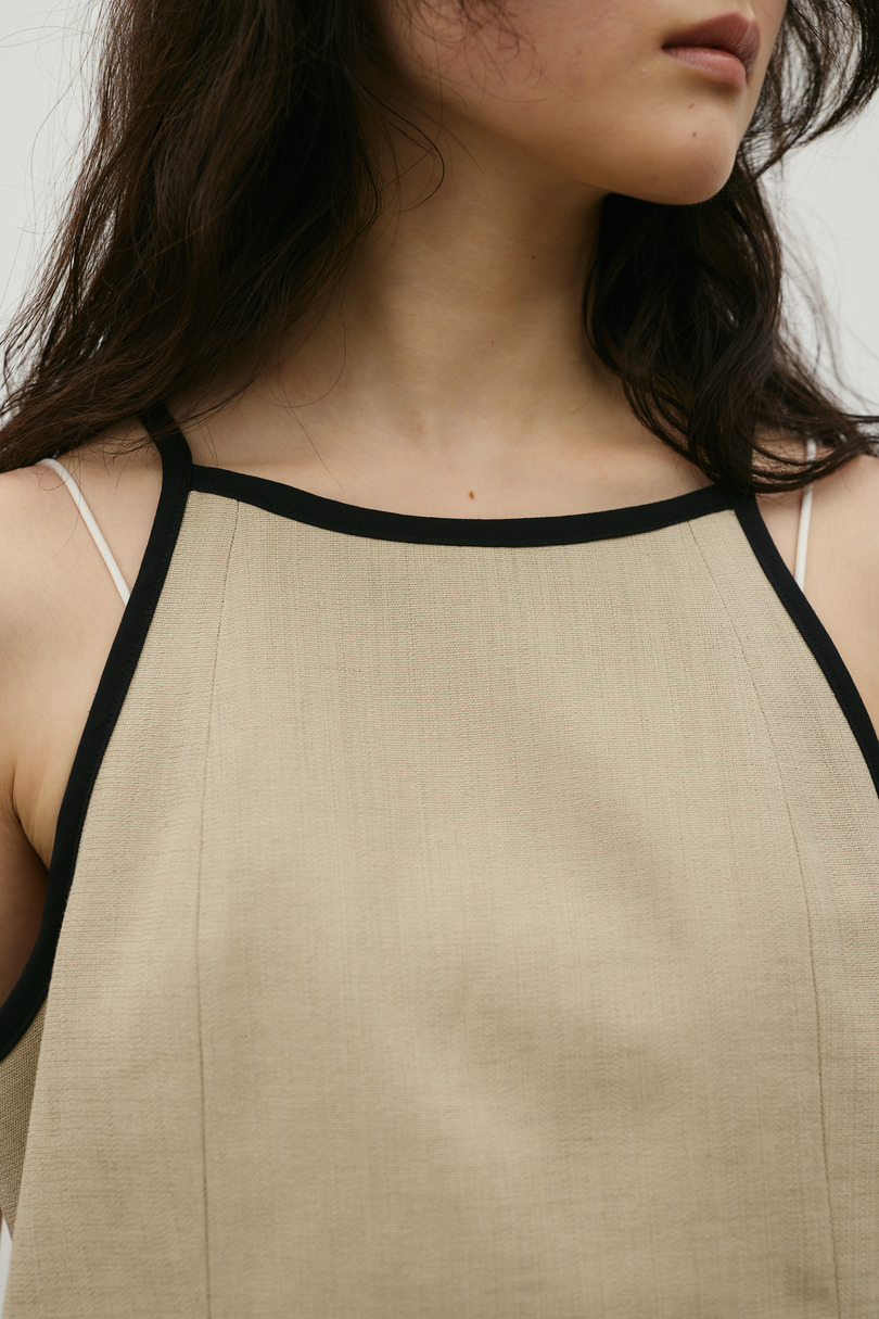 セットアップバイカラーキャミ 詳細画像 BEG 12