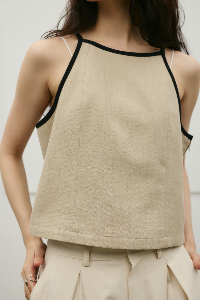 セットアップバイカラーキャミ 詳細画像 BEG 4