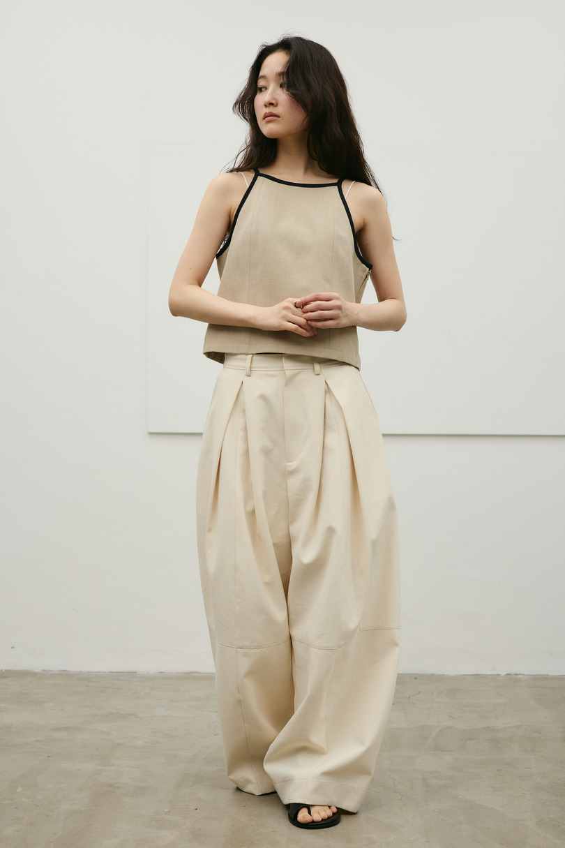 セットアップバイカラーキャミ 詳細画像 BEG 7