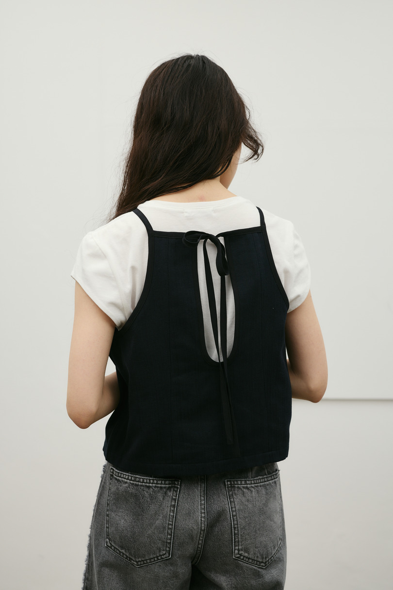 セットアップバイカラーキャミ 詳細画像 NVY 13