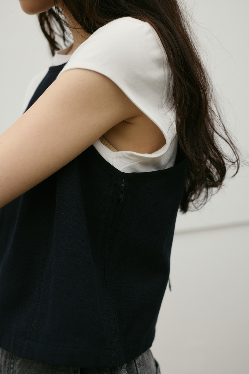 セットアップバイカラーキャミ 詳細画像 NVY 15