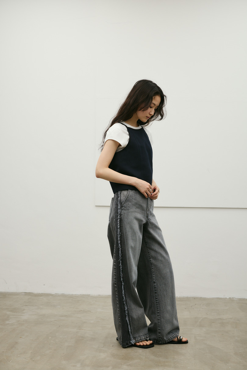 セットアップバイカラーキャミ 詳細画像 NVY 2