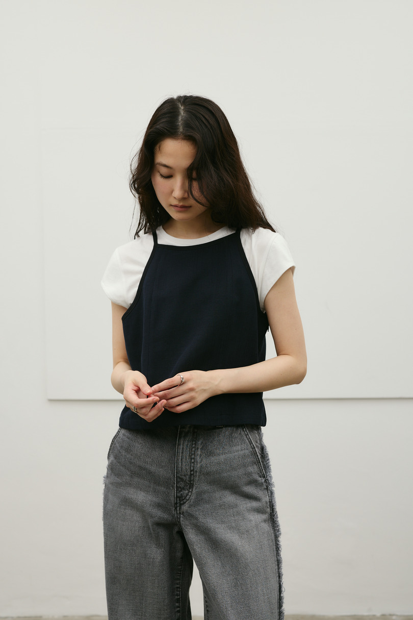 セットアップバイカラーキャミ 詳細画像 NVY 5