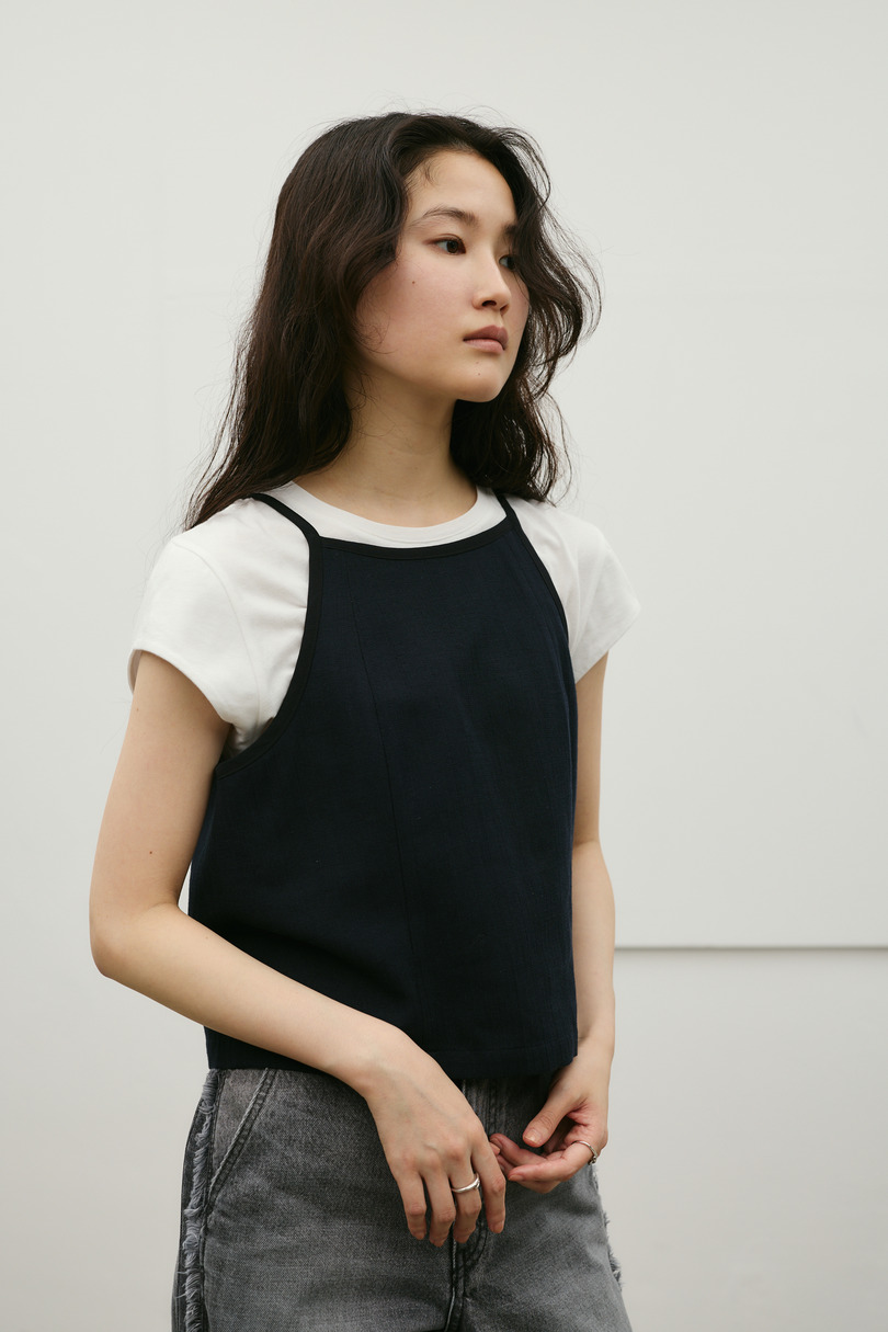 セットアップバイカラーキャミ 詳細画像 NVY 6