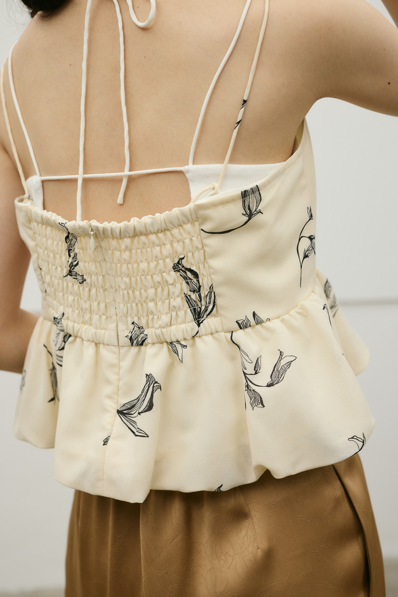 リネンミックスバルーンキャミ 詳細画像 柄WHT 11