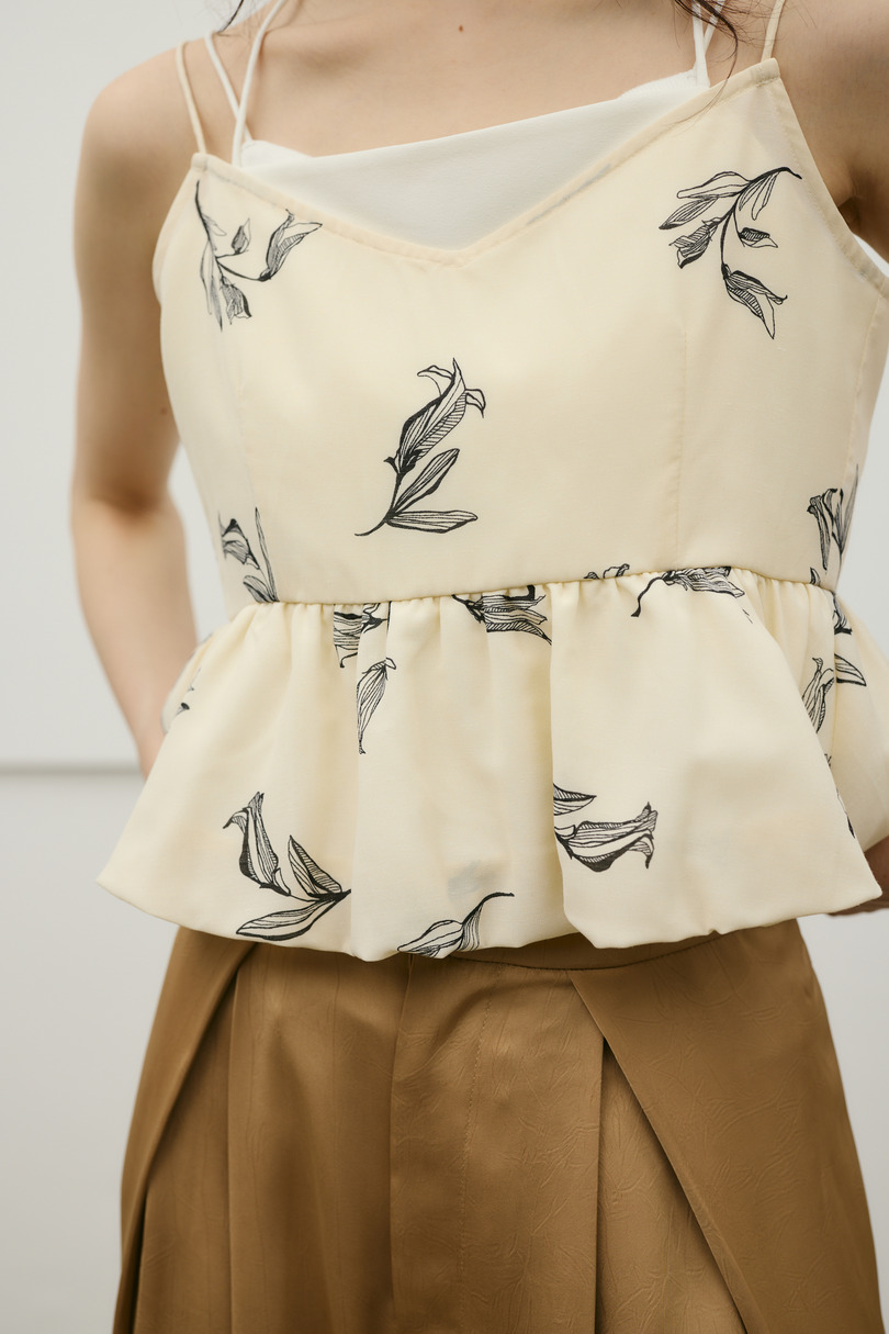 リネンミックスバルーンキャミ 詳細画像 柄WHT 9