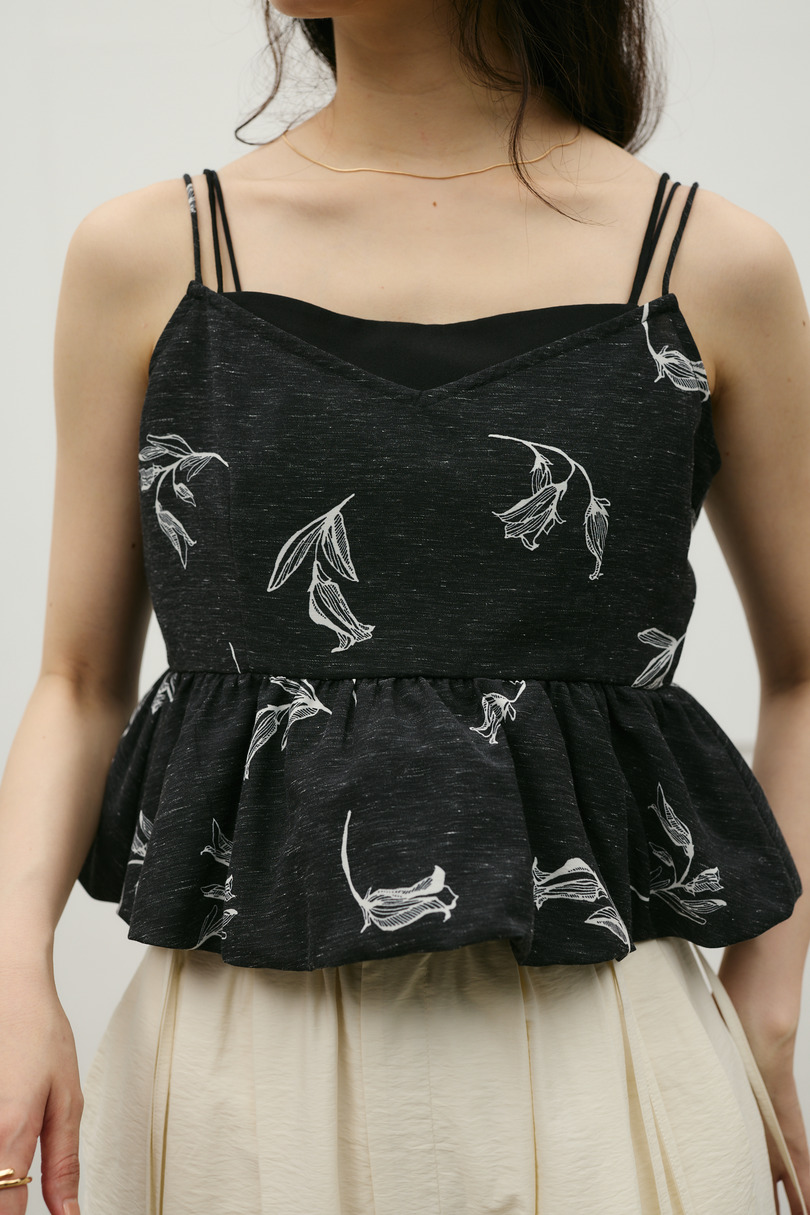 リネンミックスバルーンキャミ 詳細画像 柄BLK 7