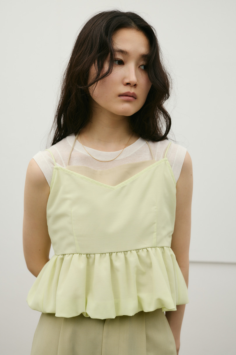 リネンミックスバルーンキャミ 詳細画像 MINT 2