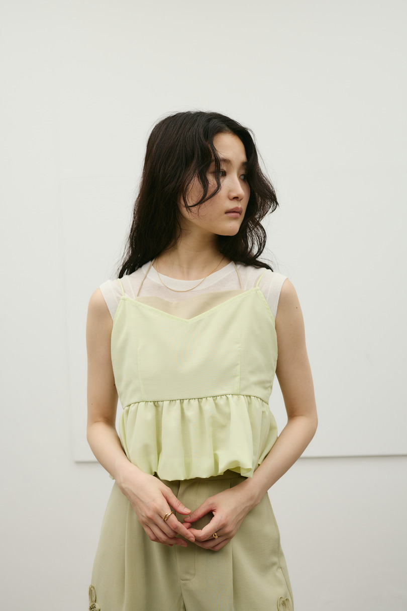 リネンミックスバルーンキャミ 詳細画像 MINT 5