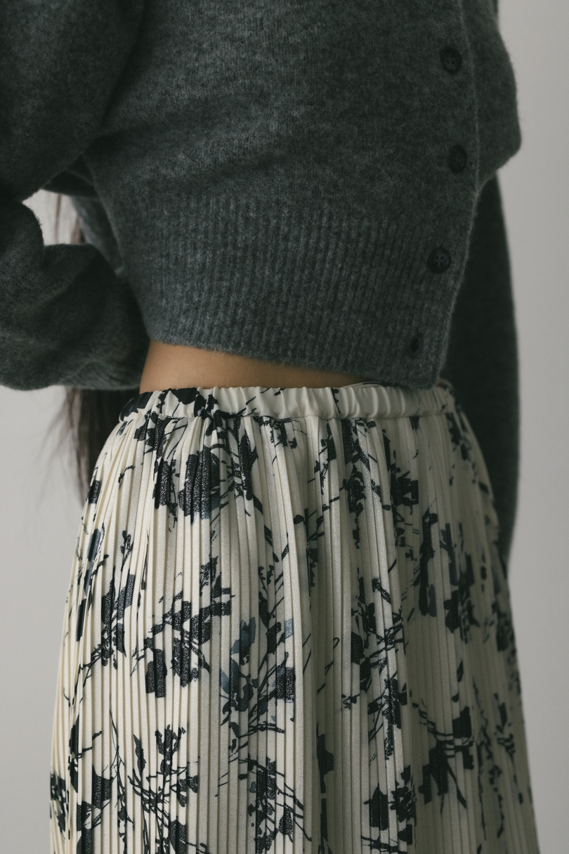 フラワープリントプリーツスカート 詳細画像 WHT 5