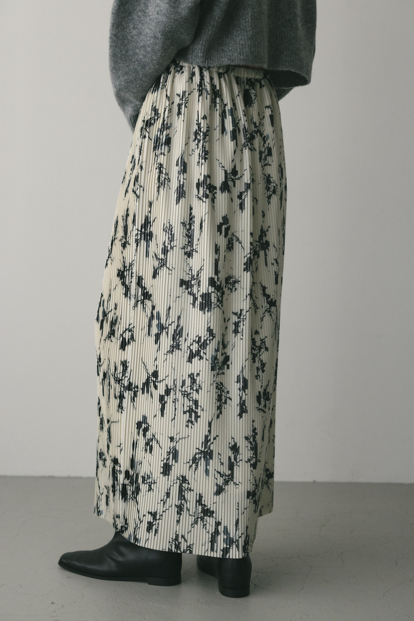 フラワープリントプリーツスカート 詳細画像 WHT 7
