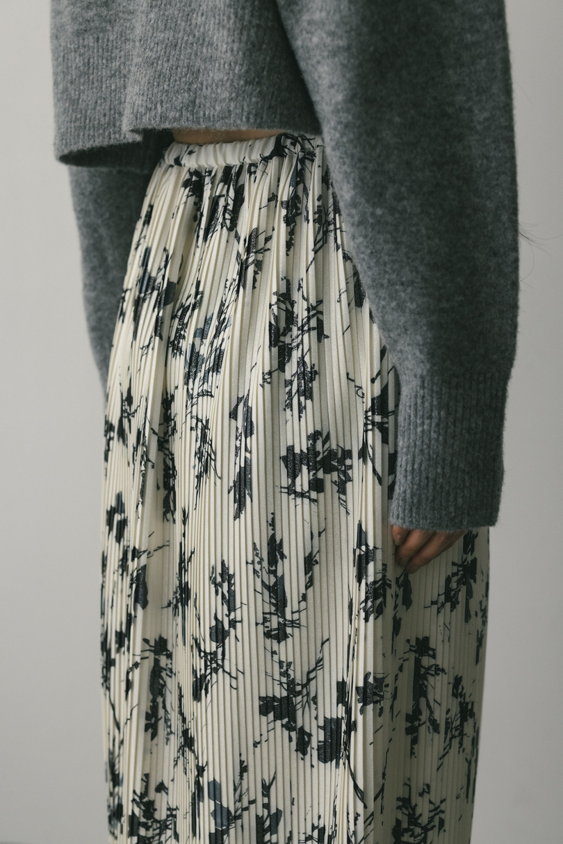 フラワープリントプリーツスカート 詳細画像 WHT 9