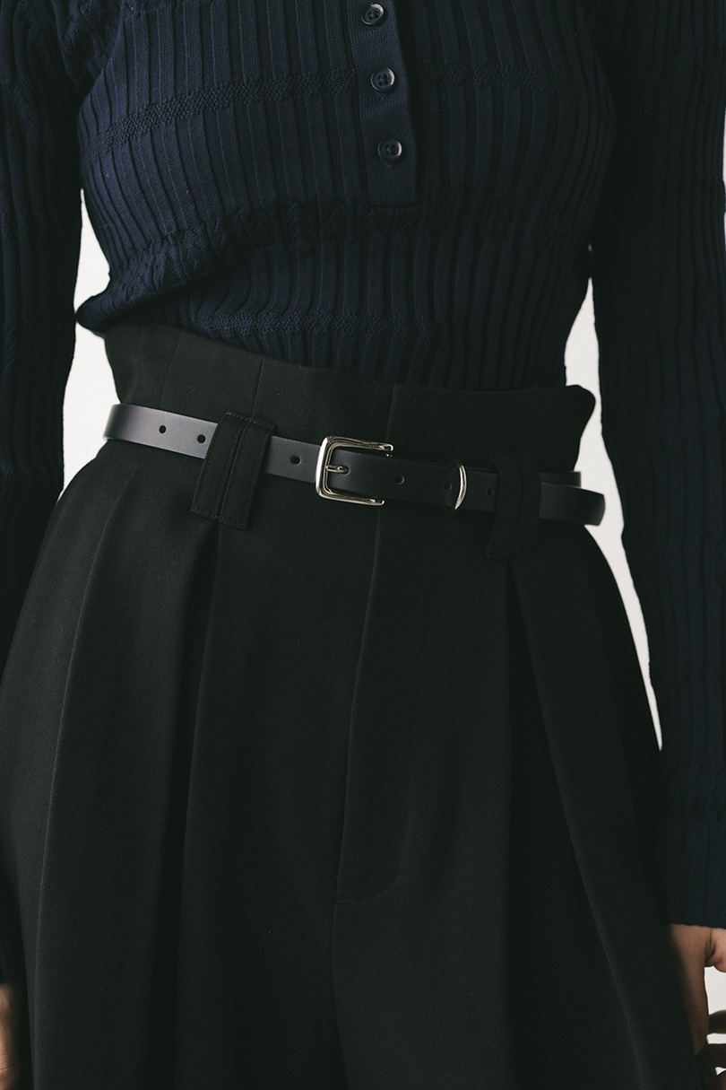 ハイウエストタックワイドパンツ 詳細画像 BLK 4