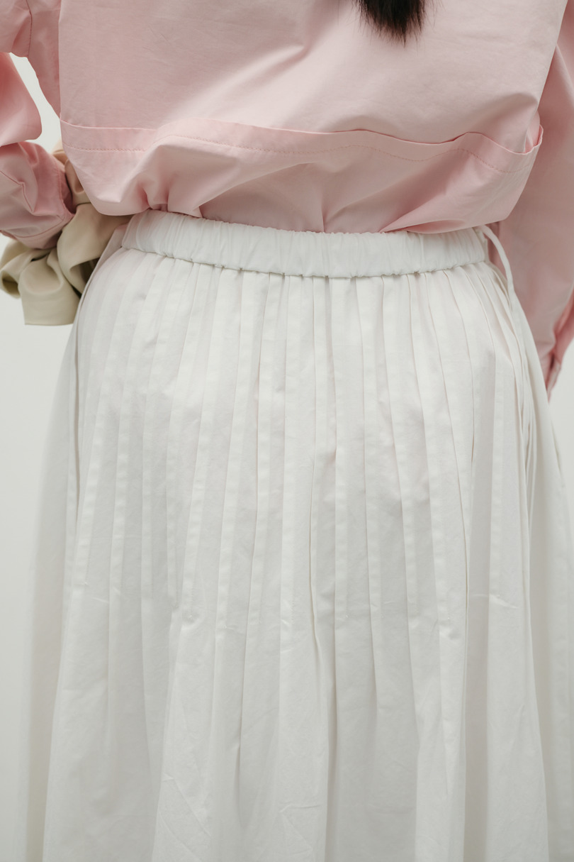 タックプリーツフレアスカート 詳細画像 WHT 11