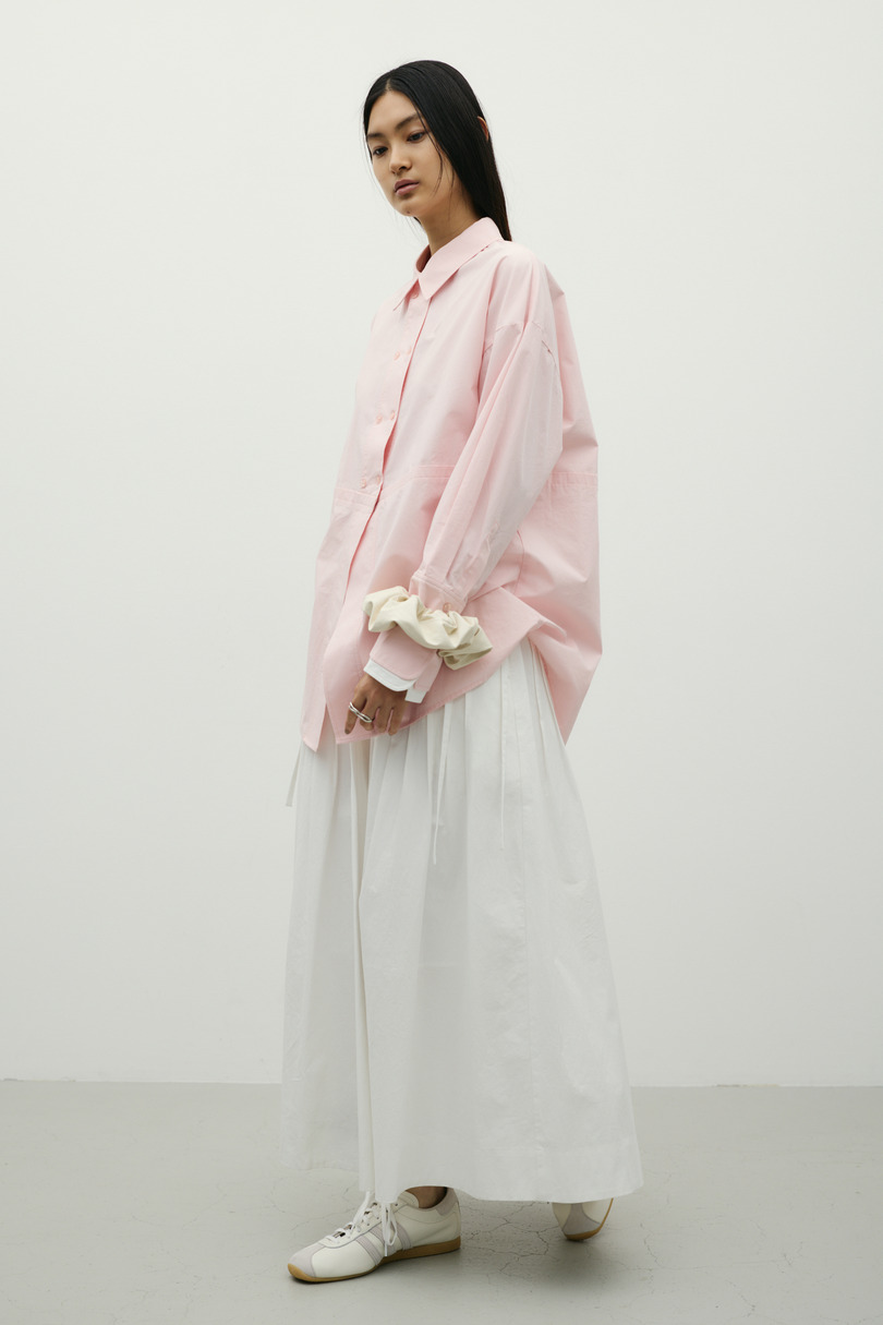 タックプリーツフレアスカート 詳細画像 WHT 3