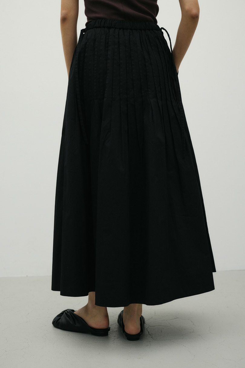 タックプリーツフレアスカート 詳細画像 BLK 6