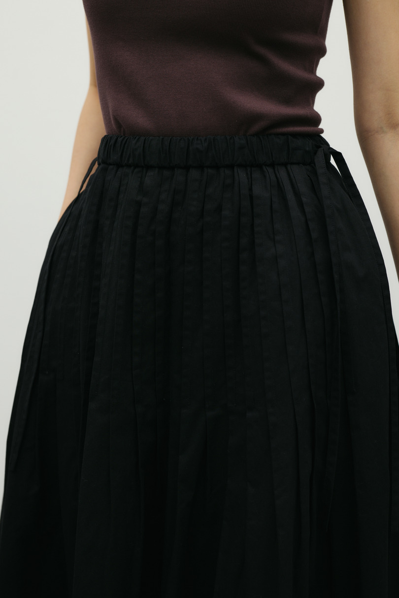 タックプリーツフレアスカート 詳細画像 BLK 7