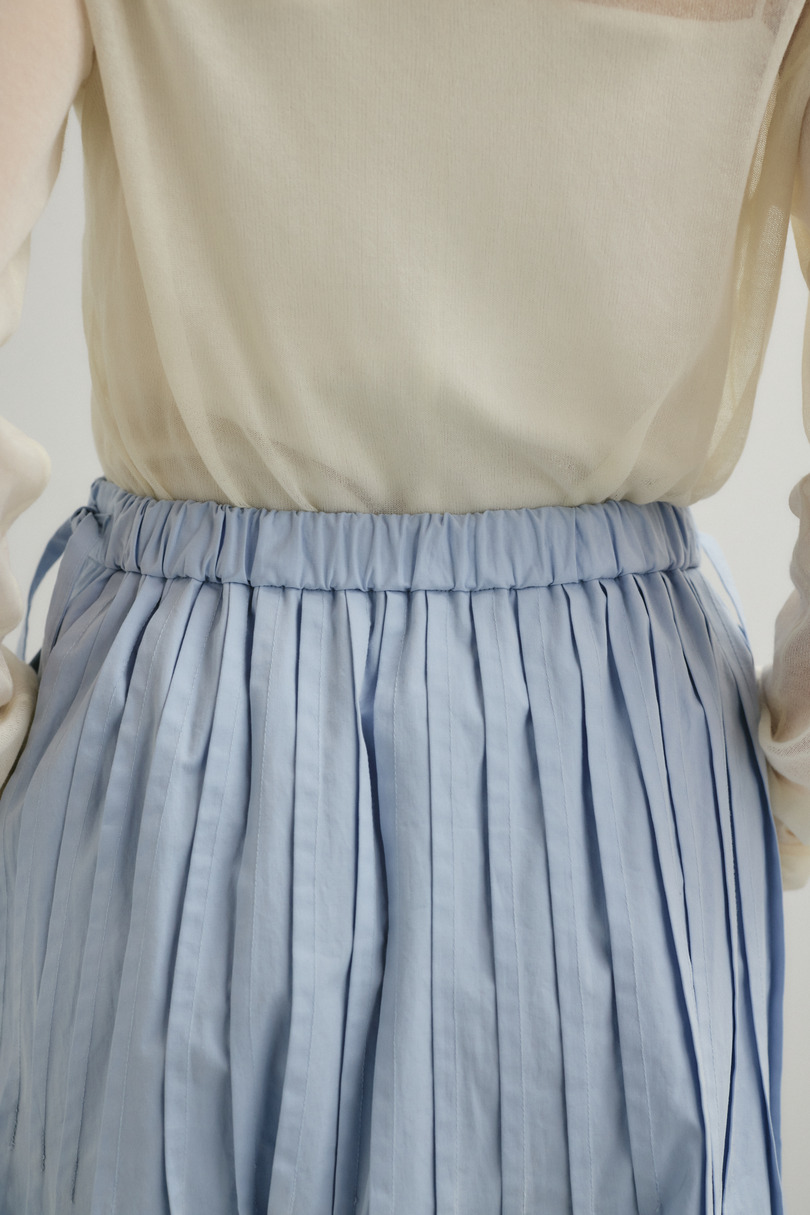 タックプリーツフレアスカート 詳細画像 SAX 7