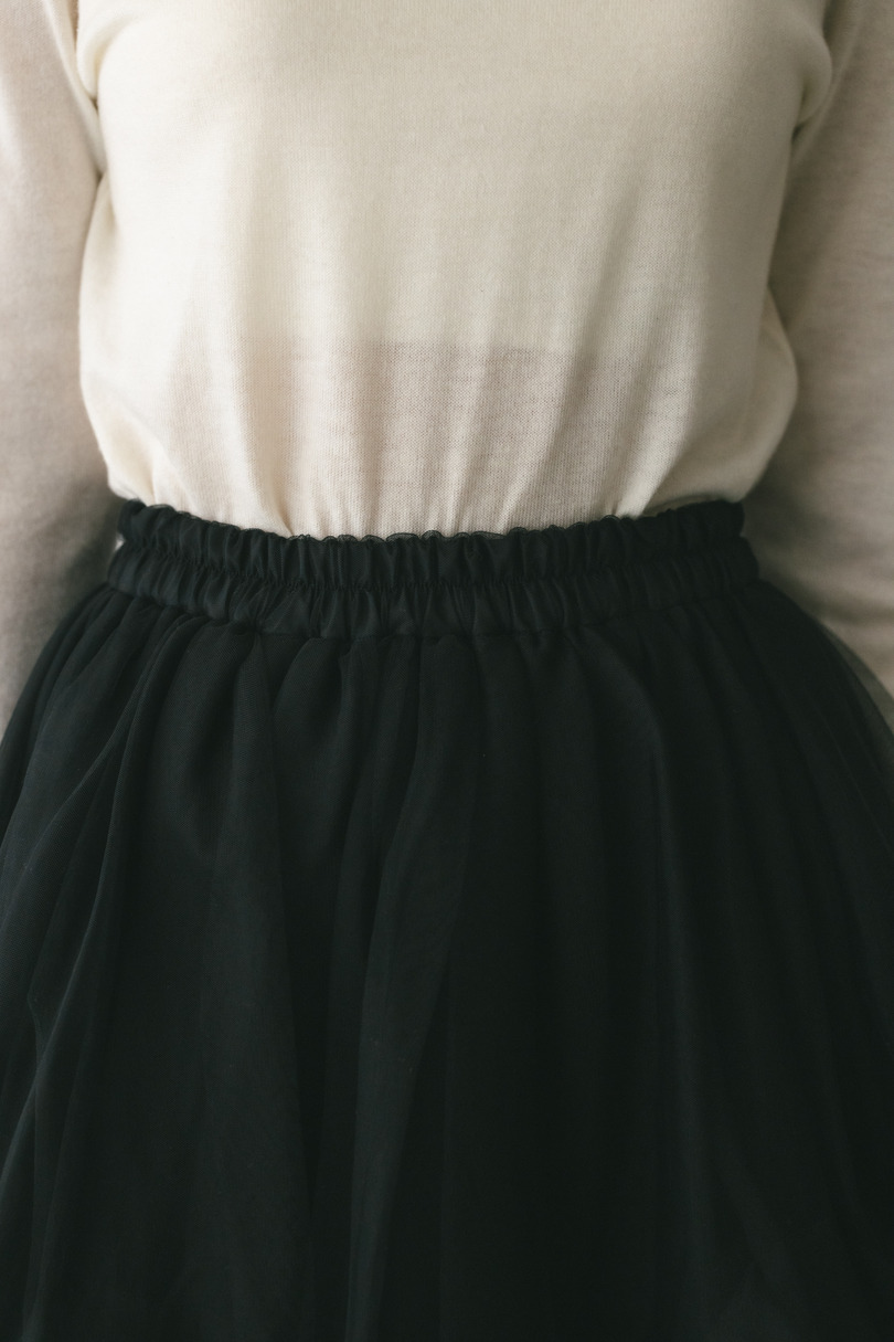 ランダムティアードチュールスカート 詳細画像 BLK 5